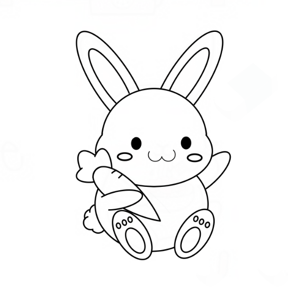 dibujos de dibujos de conejo paso 11