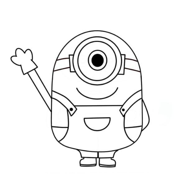 dibujos de dibujos de Minion paso 10