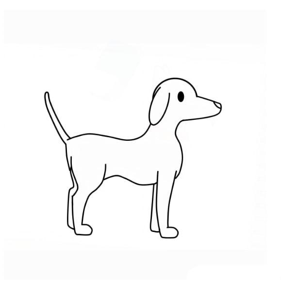 dibujos de dibujos de perro paso 14