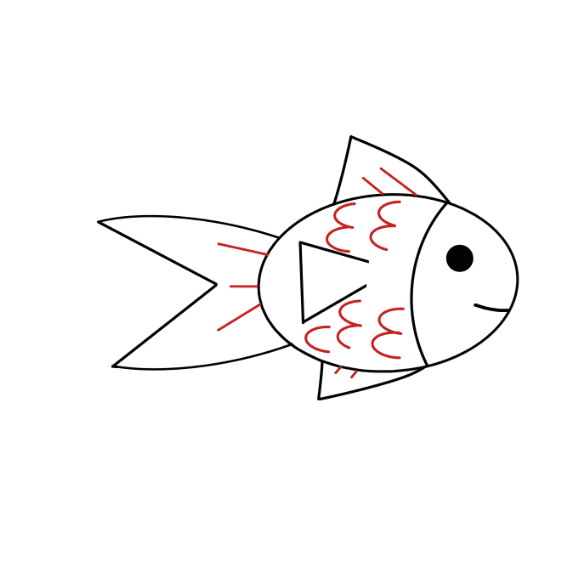 Dibujos de Peces - Cómo dibujar Peces paso a paso