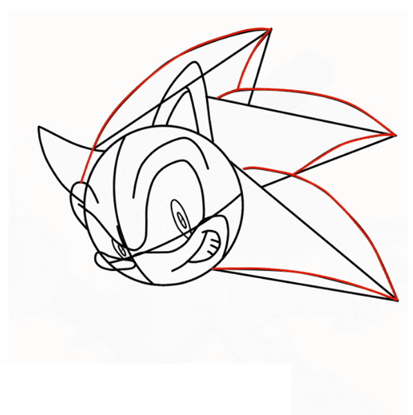 Como DESENHAR o SHADOW do SONIC passo a passo - Como DIBUJAR a SHADOW de  SONIC paso a paso 