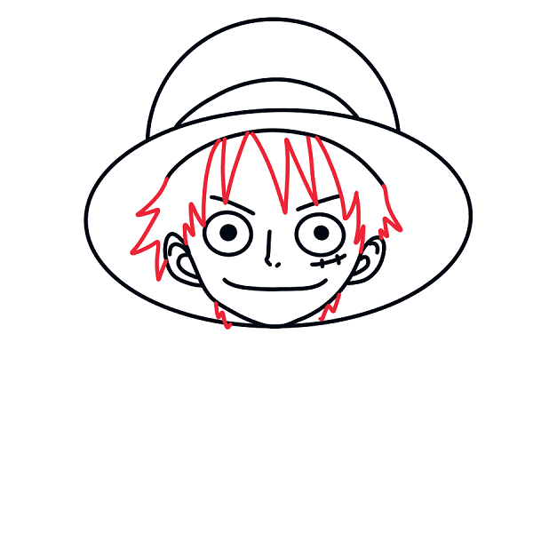 Dibujos de Luffy - Cómo dibujar Luffy paso a paso