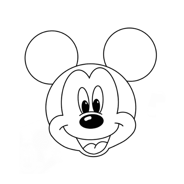 dibujos de dibujos de Mickey Mouse paso 9