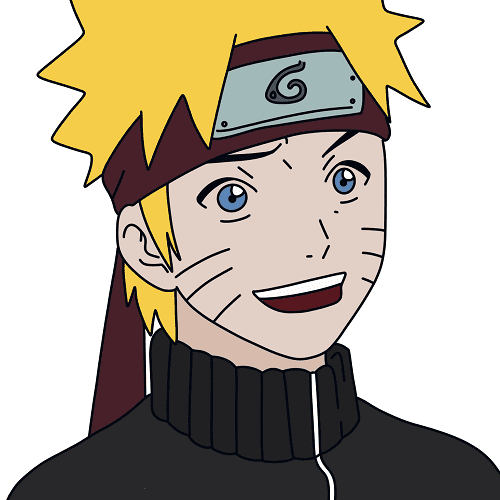 dibujos de dibujos de Naruto paso 14-1