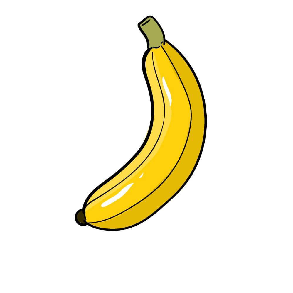 dibujos de dibujos de Platano paso 6