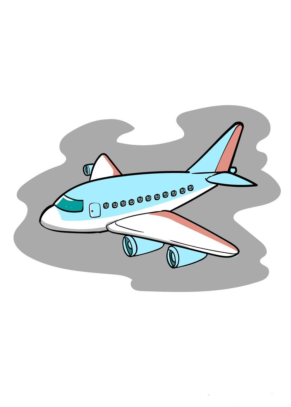Dibujos de Avión - Cómo dibujar Avión paso a paso