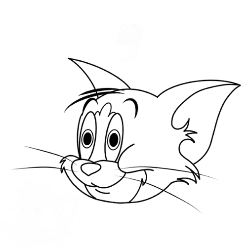 dibujos de dibujos de gato tom paso 11