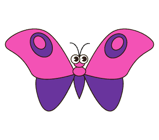 dibujos de drawing-Butterfly-step-6