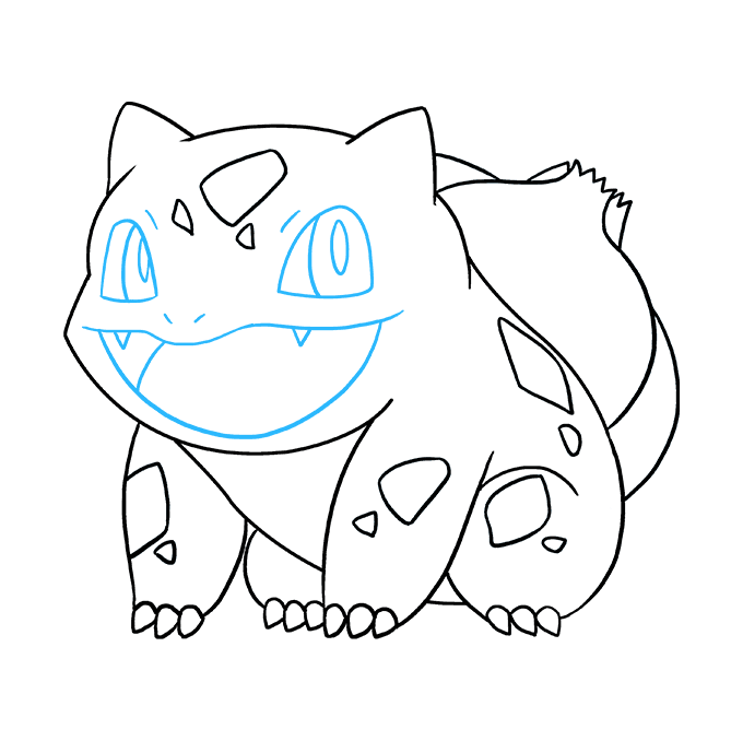 Dibujos de Pokemon Bulbasaur - Cómo dibujar Pokemon Bulbasaur paso a paso