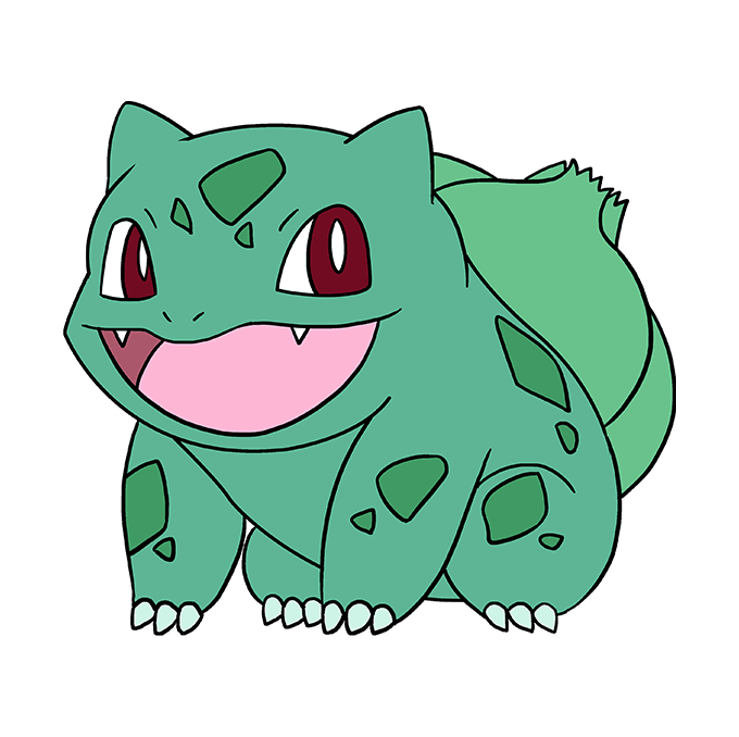 dibujos de dibujos de Pokemon Bulbasaur paso 8