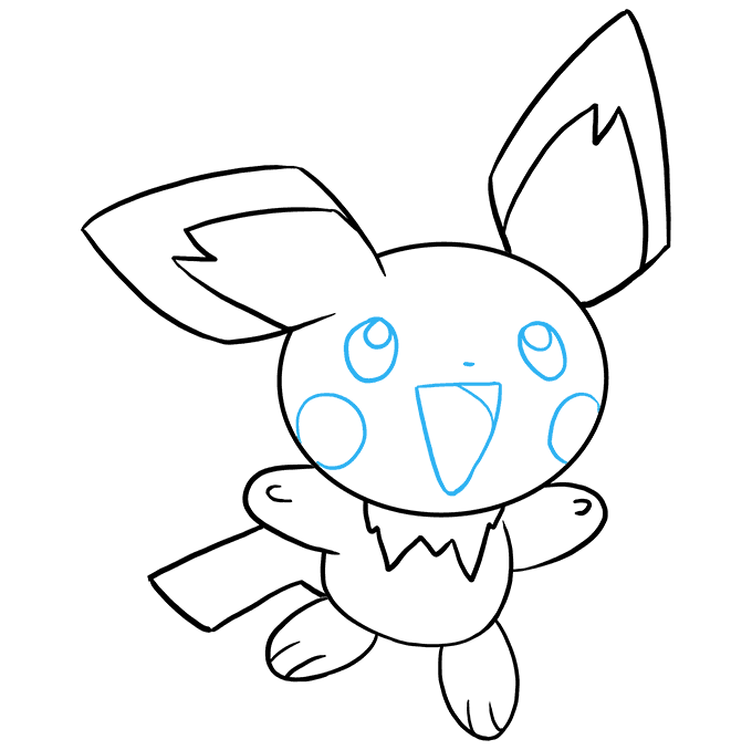 Dibujos de Pokemon Pichu - Cómo dibujar Pokemon Pichu paso a paso
