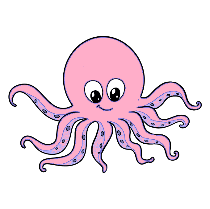 dibujos de dibujos de pulpo paso 5