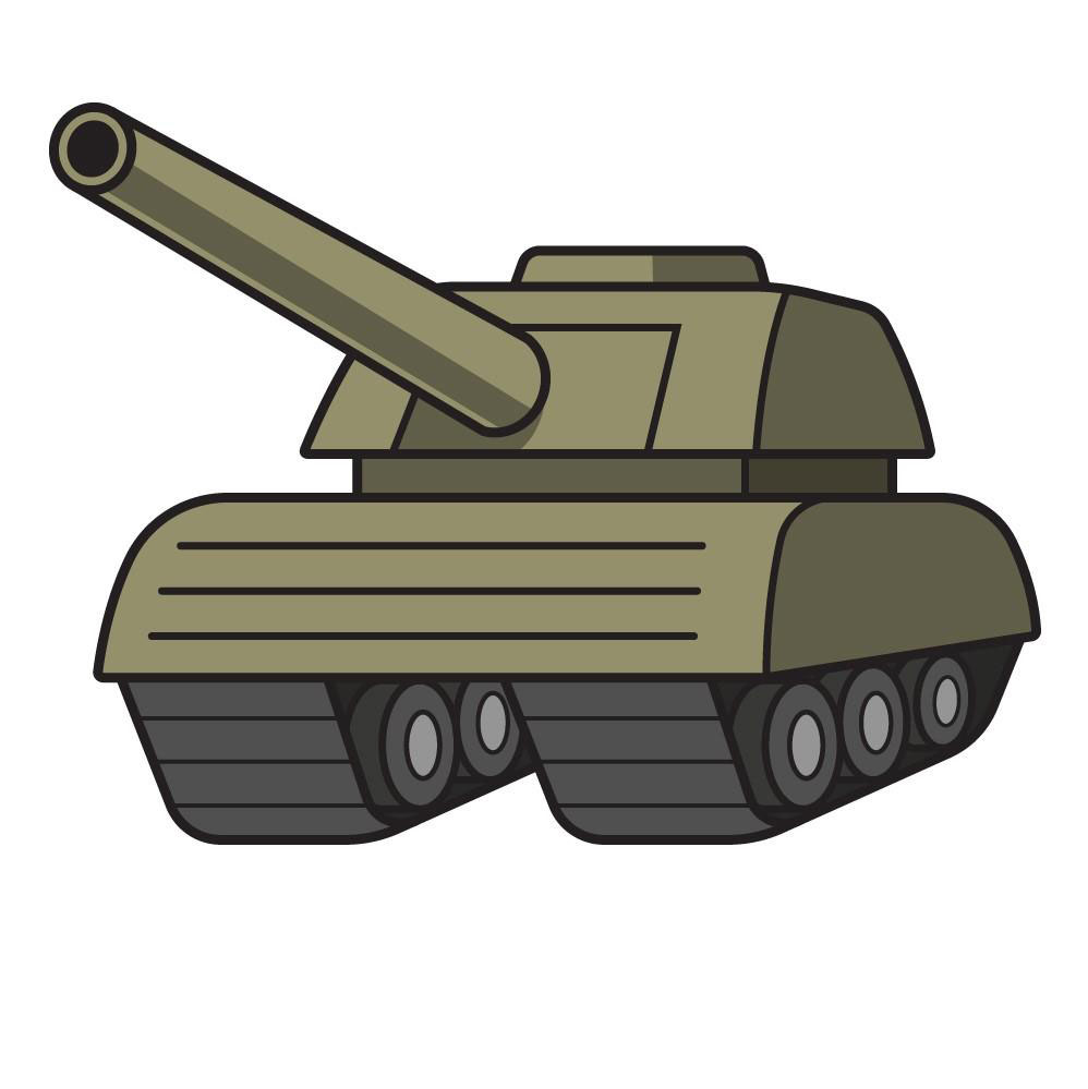 dibujos de dibujos de tanque paso 8