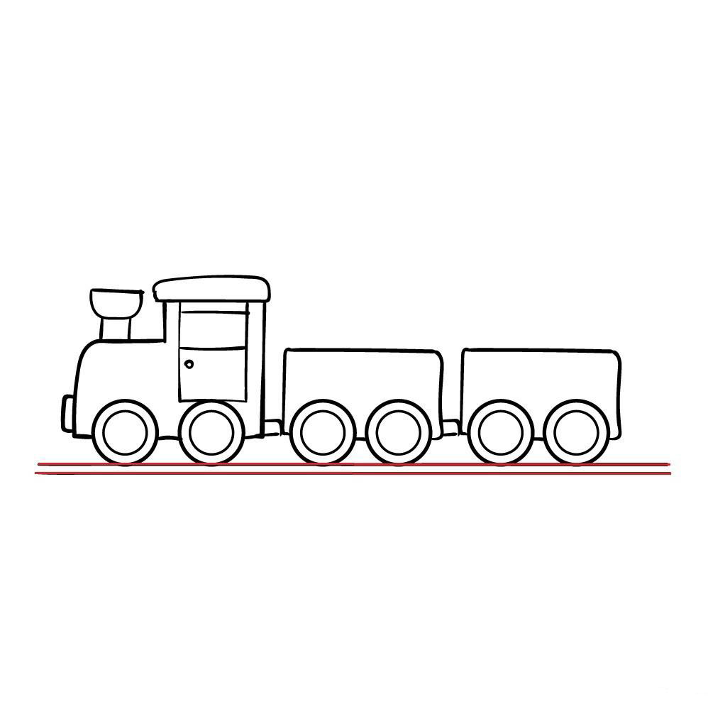 Dibujos de Tren - Cómo dibujar Tren paso a paso