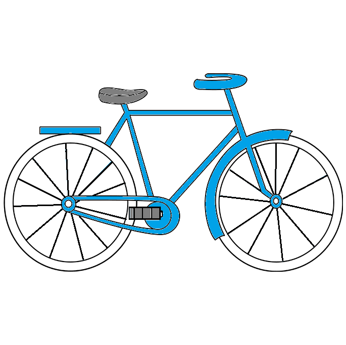 Dibujos de Bicicleta - Cómo dibujar Bicicleta paso a paso