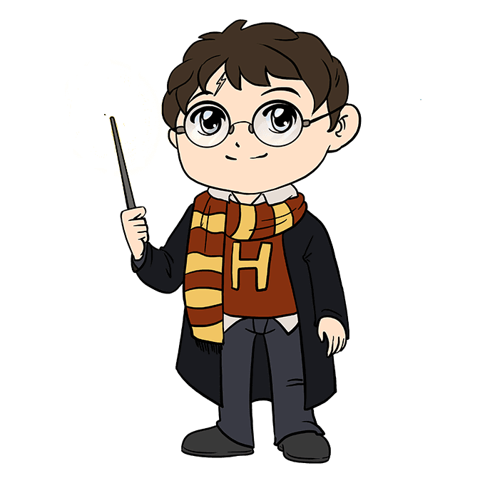 Dibujos de Harry Potter - Cómo dibujar Harry Potter paso a paso