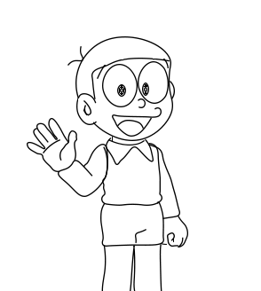 dibujos de dibujos-de-Nobita-paso-10