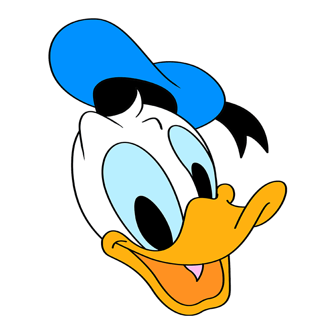 Dibujos de Pato Donald - Cómo dibujar Pato Donald paso a paso