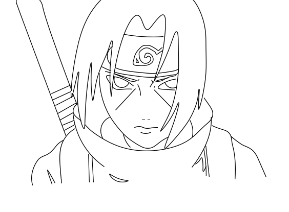 Dibujos de Uchiha Itachi - Cómo dibujar Uchiha Itachi paso a paso