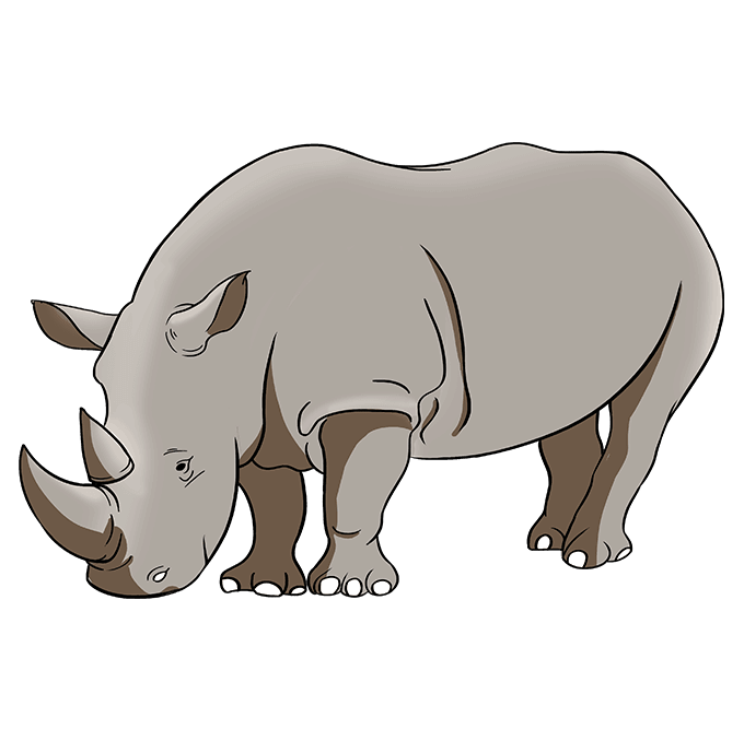 dibujos de dibujos-de-rinoceronte-paso-7