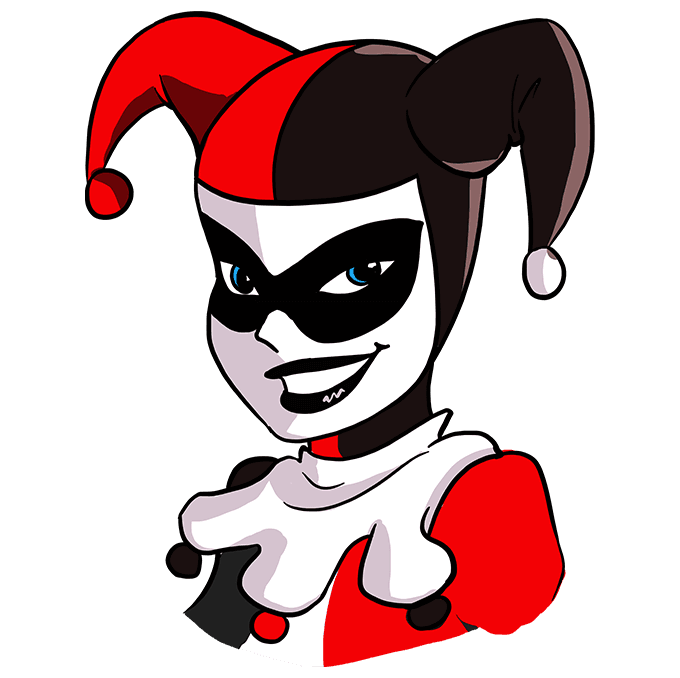 dibujos de dibujos-de-Harley-Quinn-paso-6