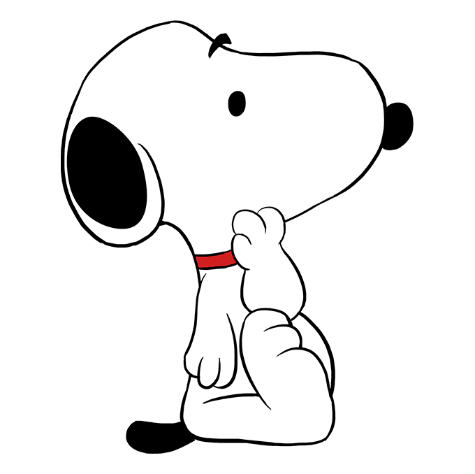dibujos de dibujos-de-Snoopy-paso-9