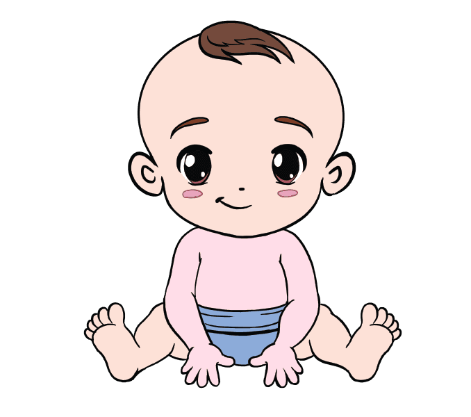 dibujos de dibujos-de-bebe-paso-10