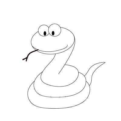 dibujos de dibujos-de-serpiente-paso-7