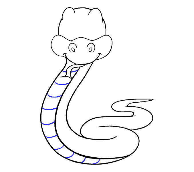 Dibujos de Serpiente - Cómo dibujar Serpiente paso a paso