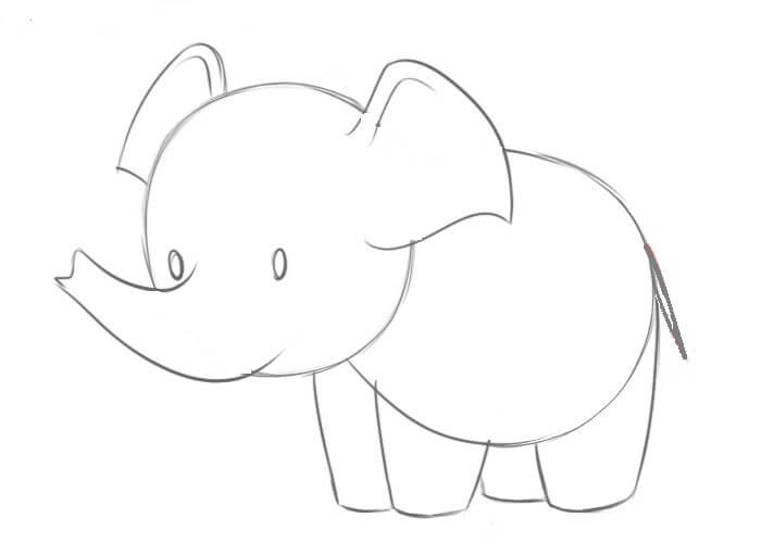 dibujos de dibujos-de-elefante-paso-8