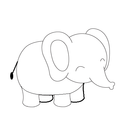 dibujos de dibujos-de-elefante-paso-9