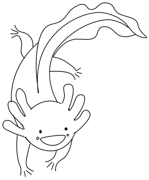 dibujos de dibujos-de-Axolotl-paso-7