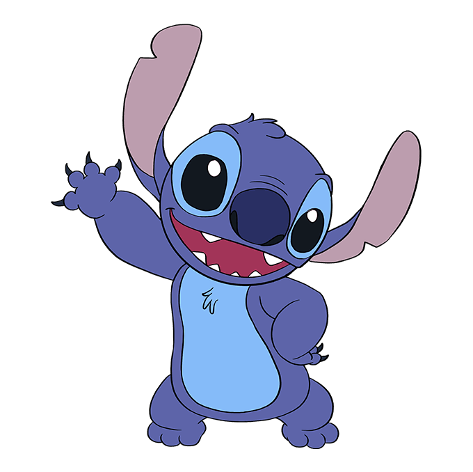 Dibujos de Stitch - Cómo dibujar Stitch paso a paso