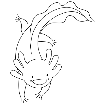 Dibujos de Axolotl - Cómo dibujar Axolotl paso a paso