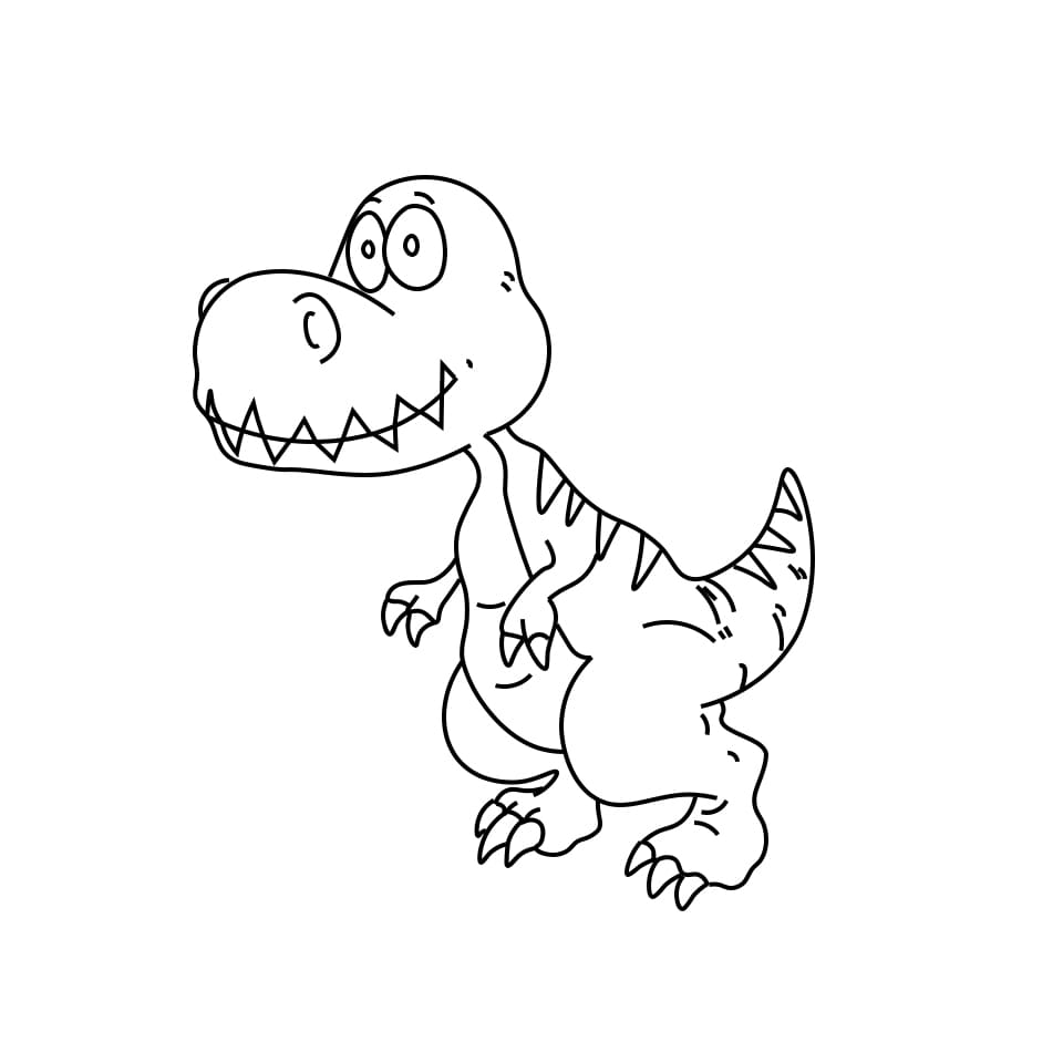 Dibujos de Dinosaurio - Cómo dibujar Dinosaurio paso a paso