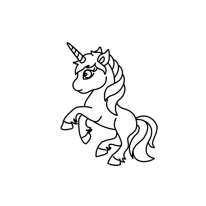 Cómo dibujar un unicornio kawaii en 10 minutos 🦄