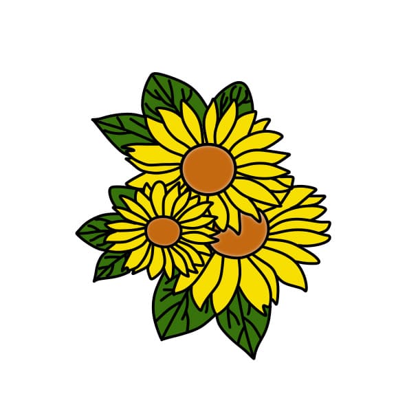 dibujos de dibujo-girasol-paso8-1