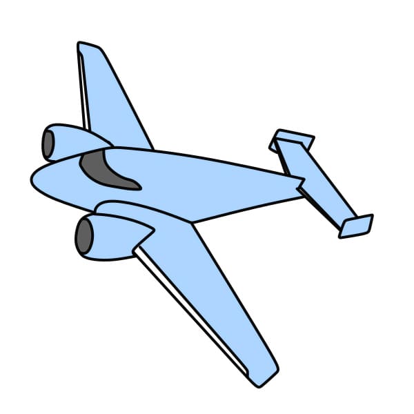 dibujos de dibujar-un-avion-paso8-1