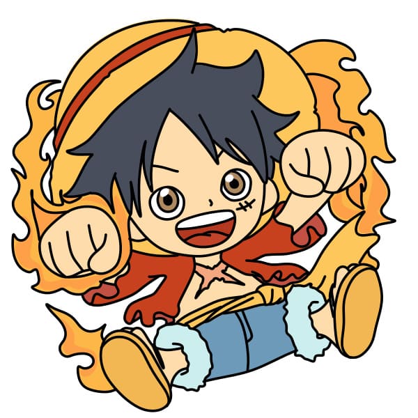 dibujos de dibujo-Luffy-paso16-2