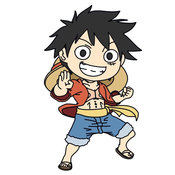 dibujos de dibujo-Luffy-paso17-1