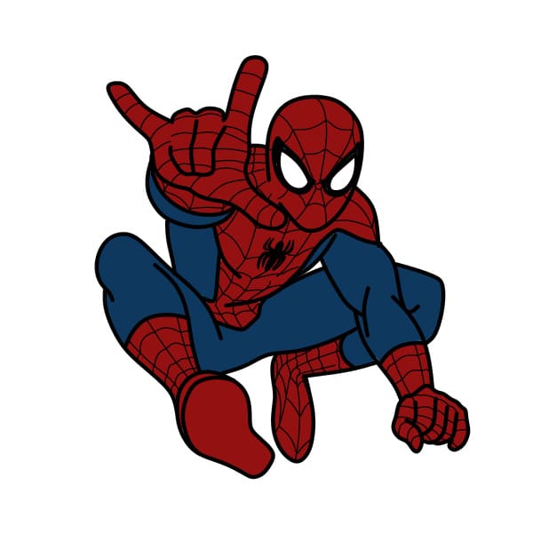 dibujos de dibujo-spiderman-paso16