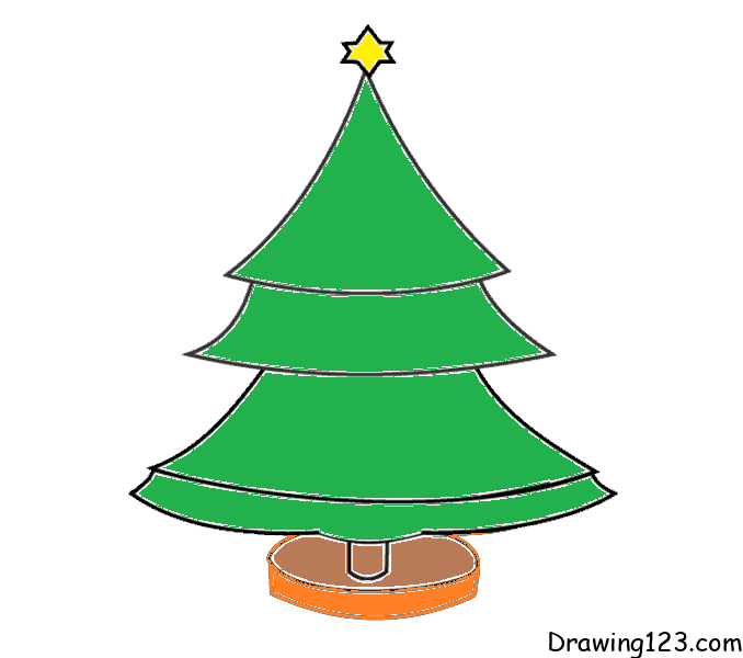 dibujos de dibujos-de-arbol-navidad-paso-9.png