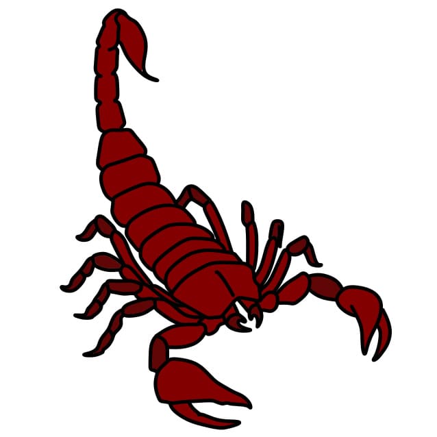 dibujos de Dibujar-un-escorpion-paso9-2