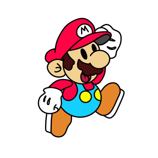 Dibujos de Mario - Cómo dibujar Mario paso a paso