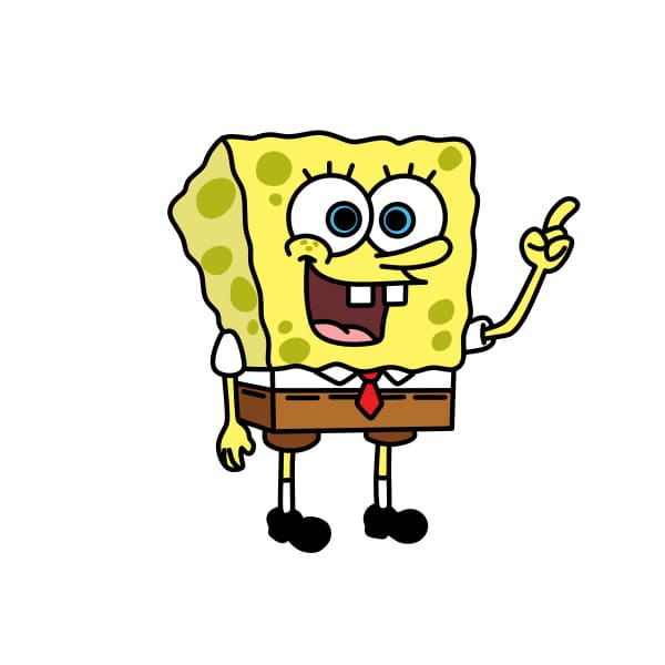 Dibujos de Bob Esponja esponja - Cómo dibujar Bob Esponja esponja paso a  paso