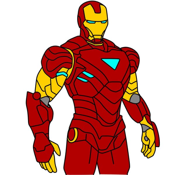 Dibujos de Iron Man - Cómo dibujar Iron Man paso a paso