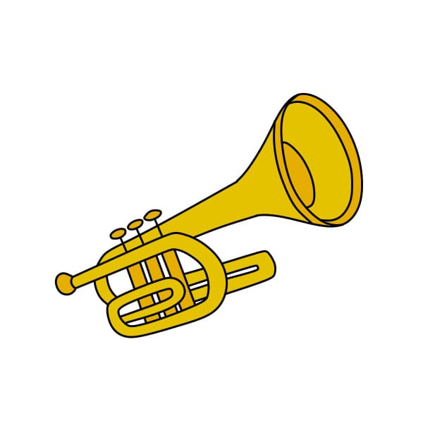 dibujos de Dibujar-la-trompeta-paso8