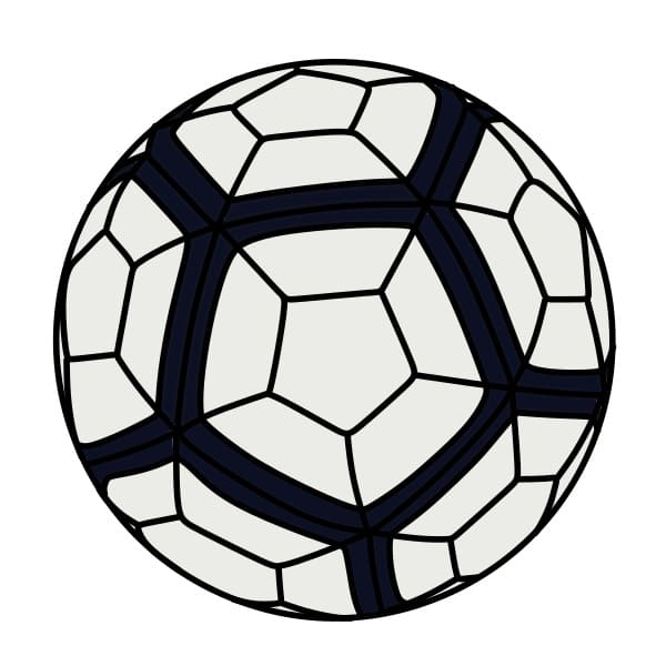 dibujos de Dibujar-un-balon-de-futbol-paso5