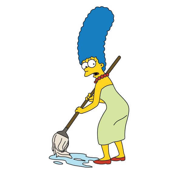 dibujos de Dibujo-De-Marge-Simpson-paso11-1