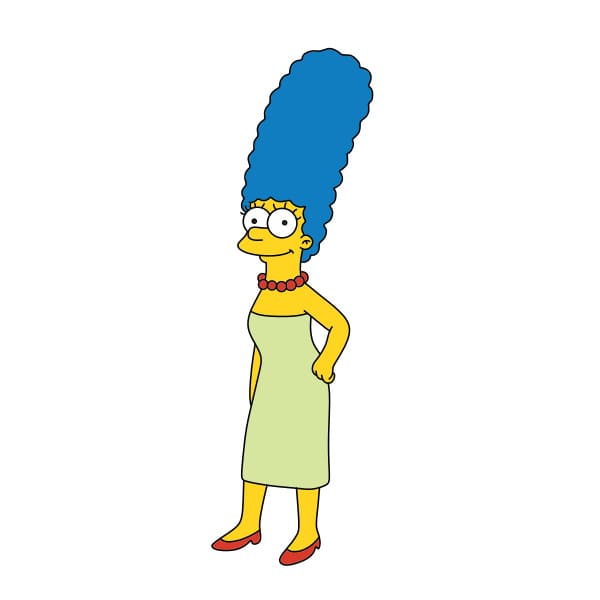 dibujos de Dibujo-De-Marge-Simpson-paso9-4